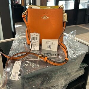 New! Orange Coach Crossbody